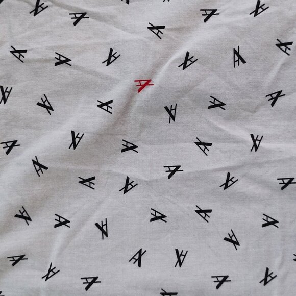 Armani Exchange button down shirt men's size XL light grey w graphic design slim - Picture 11 of 13